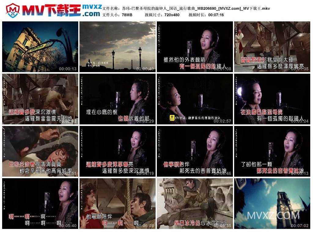 苏玮-巴黎圣母院的敲钟人_国语_流行歌曲_MB206690